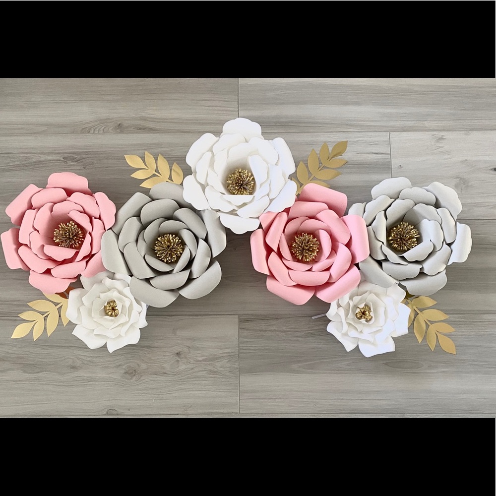 Paper Flower Wall Decor